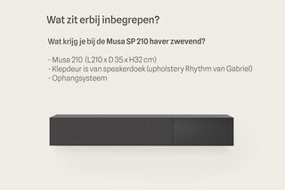 Tv-meubel, RAAT, Musa 210 SP, Zacht zwart